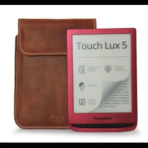 Skórzane etui LURESKO CLAYER S na ebook 162x113x9mm (brązowy vintage)