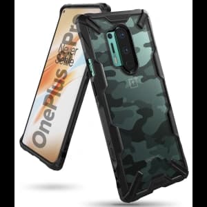 Etui Ringke Fusion-X OnePlus 8 Pro Camo (Moro) Black