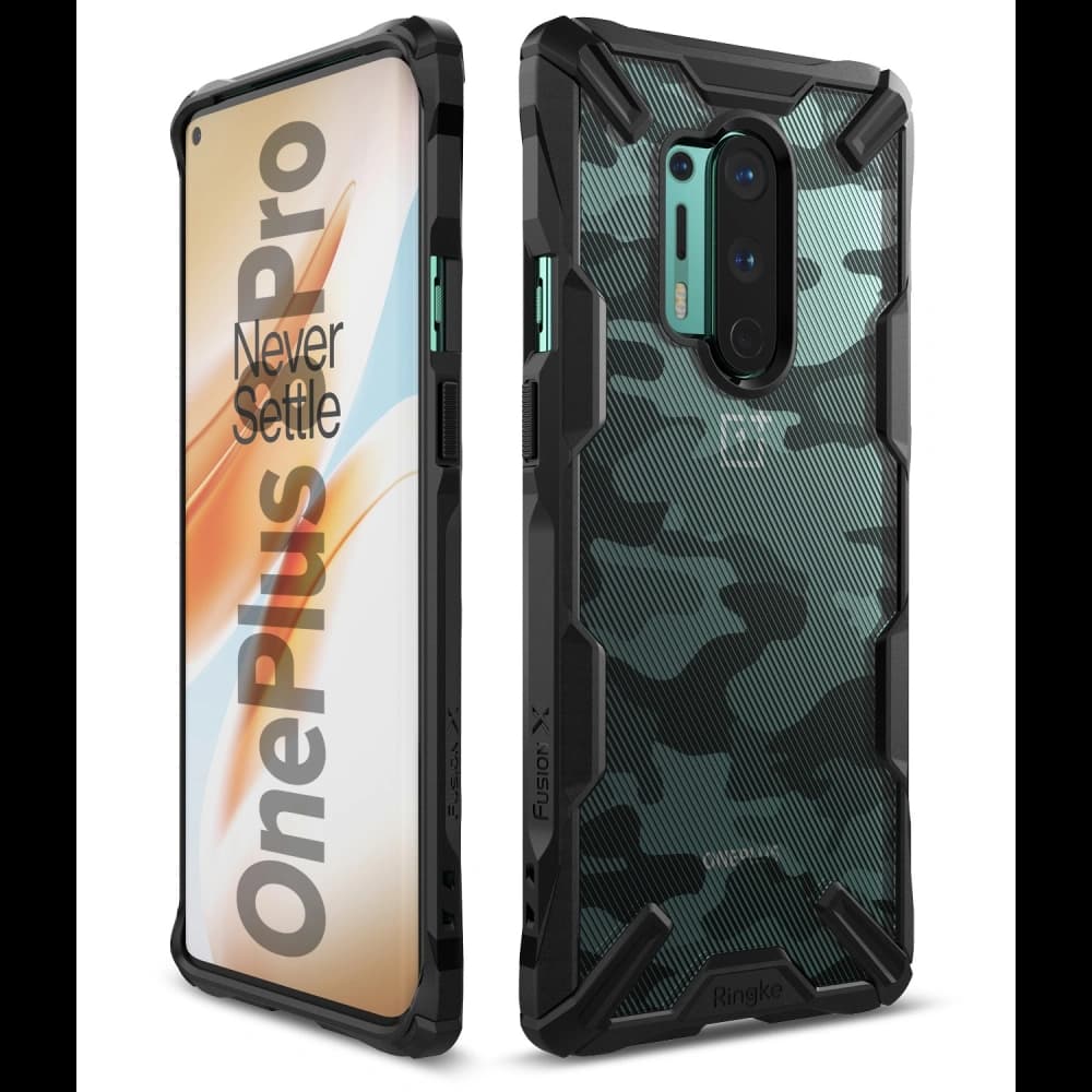 Ringke Fusion-X OnePlus 8 Pro Camo (Moro) Black - 3