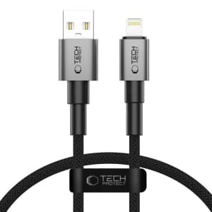 Tech-Protect Ultraboost DNA USB-A / Lightning Kabel 12W 2.4A 25cm Eisen Grau