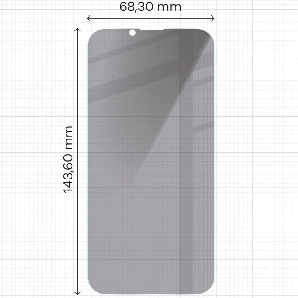 Bizon Glass Clear Shadow Apple iPhone 17e / 16e / 14 / 13 / 13 Pro getönt - 2