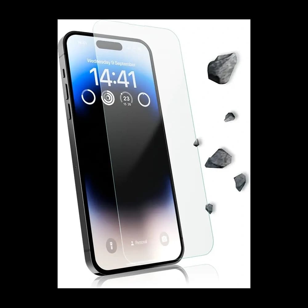 Hybriertes Glas GrizzGlass HybridGlass Easy für Apple iPhone 16 Pro Max [2 PACK] - 4