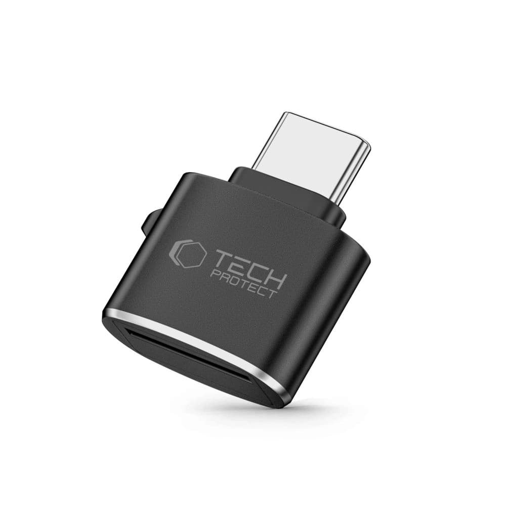 Tech-Protect Ultraboost USB-C / Kartenleser Micro SD/TF Adapter Schwarz - 2