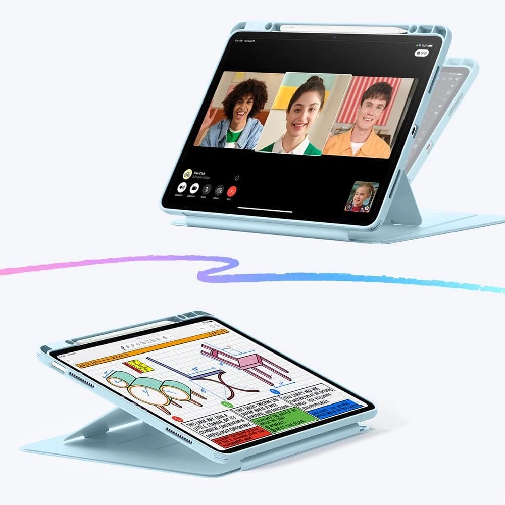 Etui ESR Flip Hybrid Apple iPad Air 13" 2024 (6. generacji) / 13" 2025 (7. generacji) Sky Blue - 3