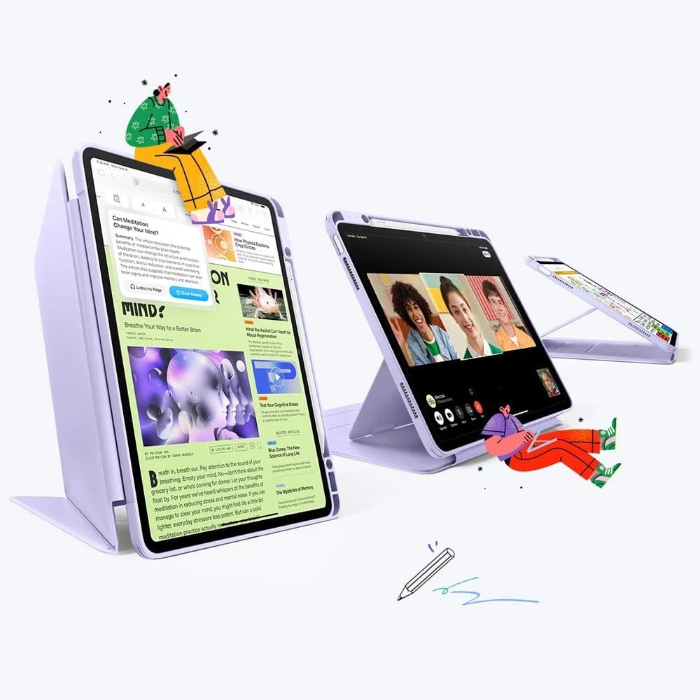 ESR Flip Hybrid Apple iPad Air 13" 2024 (6 gen) / 13" 2025 (7 gen) Purple - 2