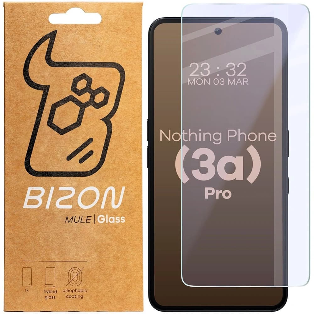Bizon Glass Mule Flexible hybrid glass Nothing Phone (3a) Pro - 1