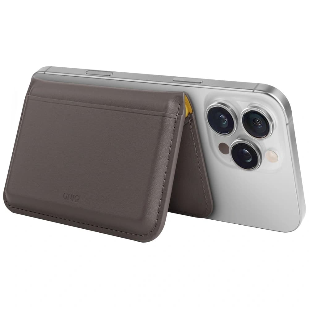 UNIQ Lyden DS magnetic RFID wallet phone stand grey - 3