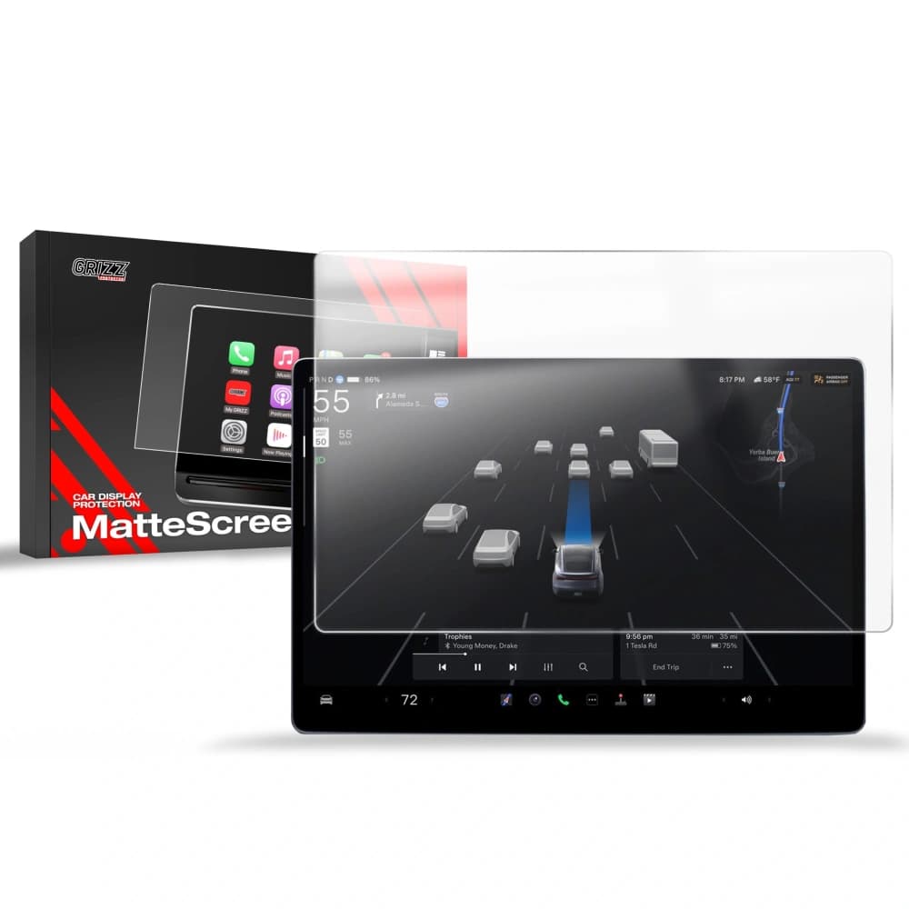 Matte GrizzGlass CarDisplay Protection Tesla Model X Facelift (2025) - 1