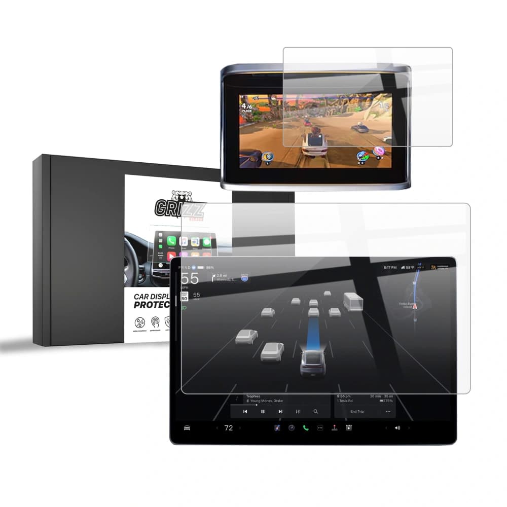 Ceramic GrizzGlass CarDisplay Protection Tesla Model S Facelift (2025) [2in1] - 1