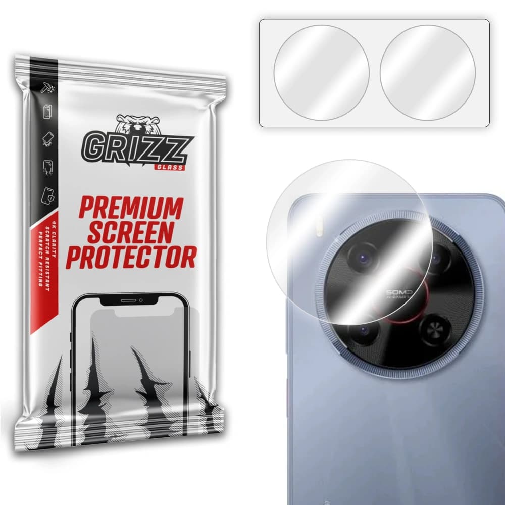 GrizzGlass HybridGlass Kamera ZTE Blade V70 Max [2 PAKET] - 1