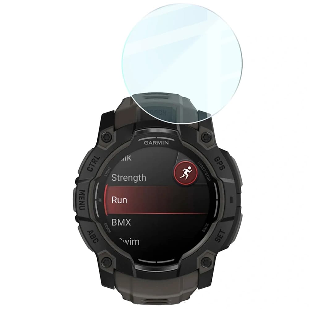 Bizon Glass Watch Clear Garmin Instinct 3 50 mm - 5