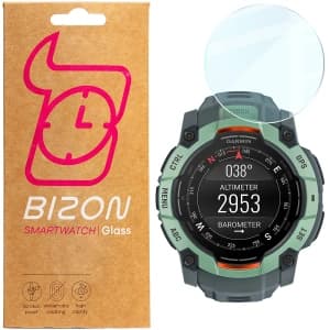 Bizon Glass Watch Clear Garmin Instinct 3 45 mm
