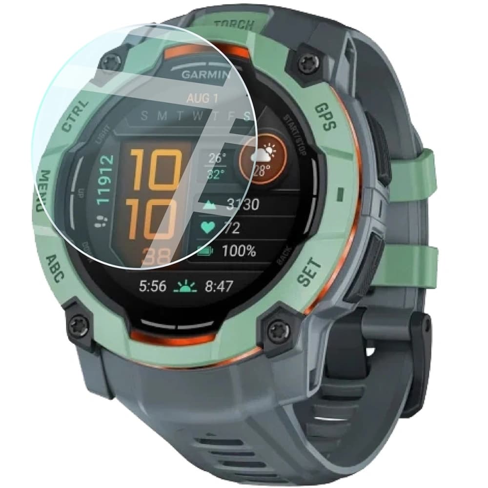 Bizon Glass Watch Clear Garmin Instinct 3 45 mm - 3