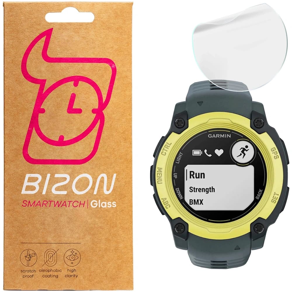 Bizon Glass Watch Hydrogel Garmin Instinct E 40 mm [2 PACK] - 1