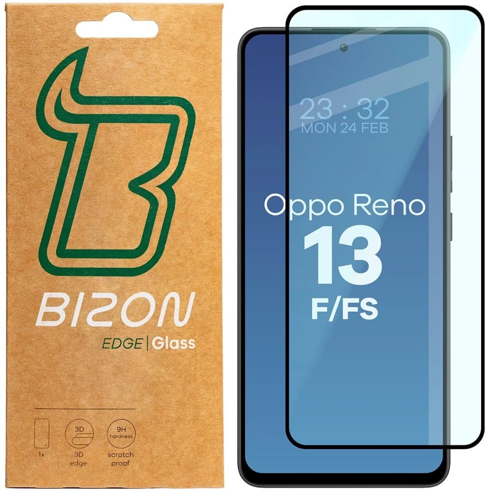 Bizon Glass Edge 2 Oppo Reno13 F / FS schwarzer Rahmen - 1