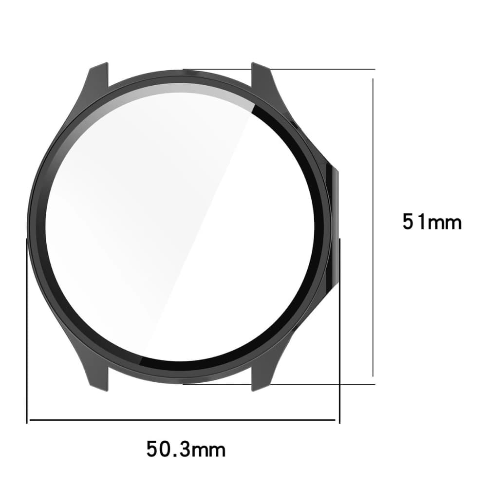 Bizon Case+Glas Uhr OnePlus Watch 3 / Oppo Watch X2 schwarz - 2