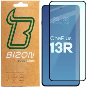 Szkło hartowane Bizon Glass Edge 2 do OnePlus 13R czarna ramka