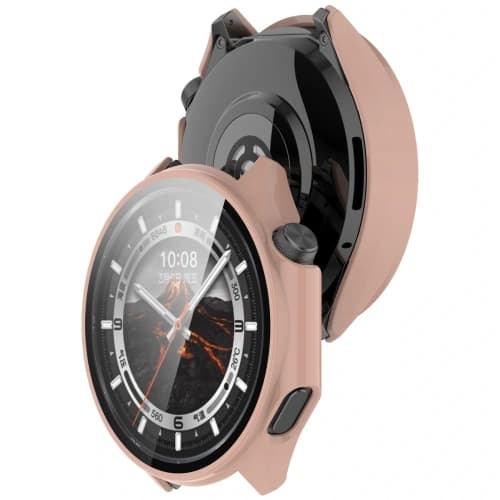 Bizon Case+Glass Watch OnePlus Watch 3 / Oppo Watch X2 pink