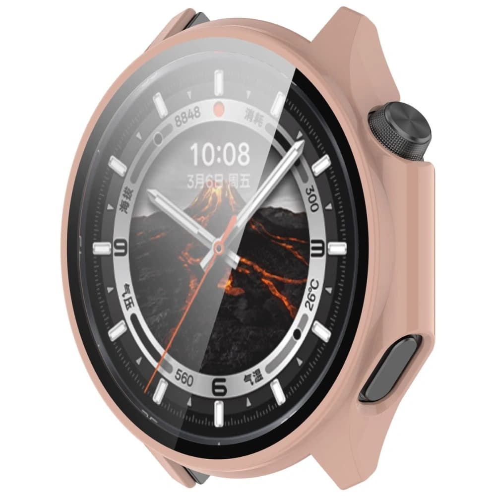 Bizon Case+Glass Watch OnePlus Watch 3 / Oppo Watch X2 pink - 5