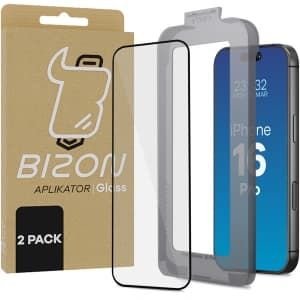 Bizon Glass Aplikator Apple iPhone 16 Pro [2 PACK]