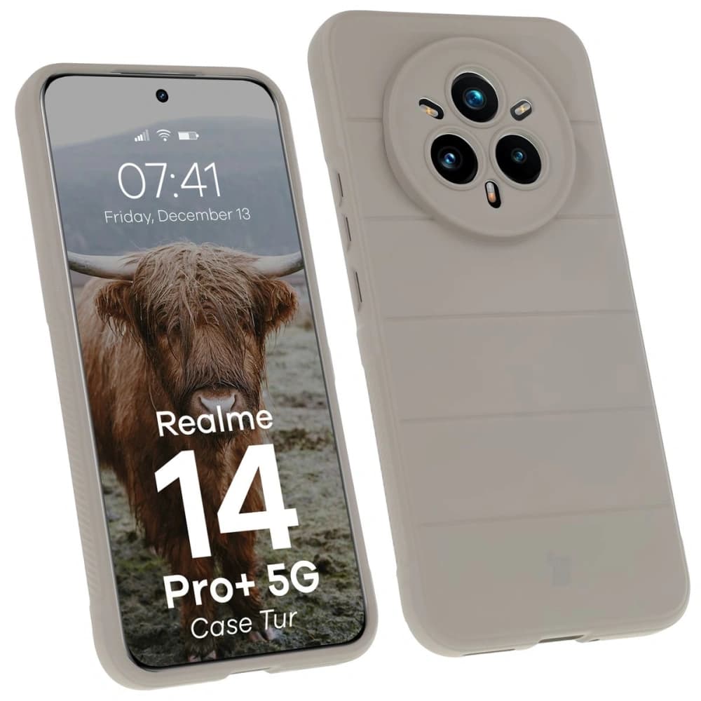 Bizon Case Tur Realme 14 Pro+ Plus 5G light grey - 1