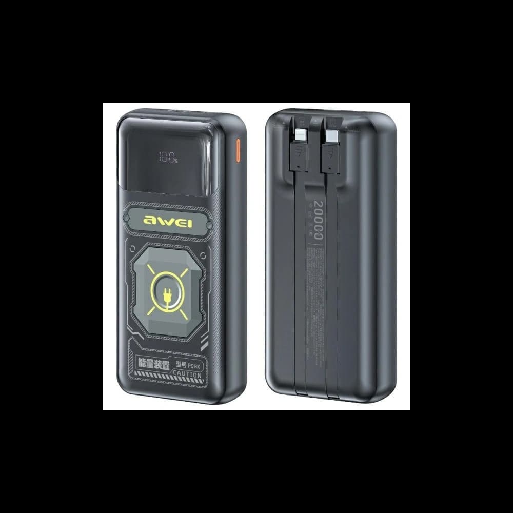 AWEI P99K 20000mAh 22.5W powerbank black - 1