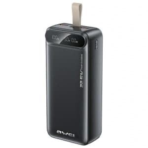 AWEI PA-12 30000mAh 22.5W powerbank black