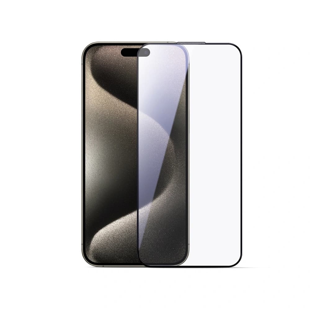 Joyroom JR-MLG0278 2.5D HD staubdichtes gehärtetes Glas mit schwarzem Rahmen Apple iPhone 15 Plus / 16 Plus - 1