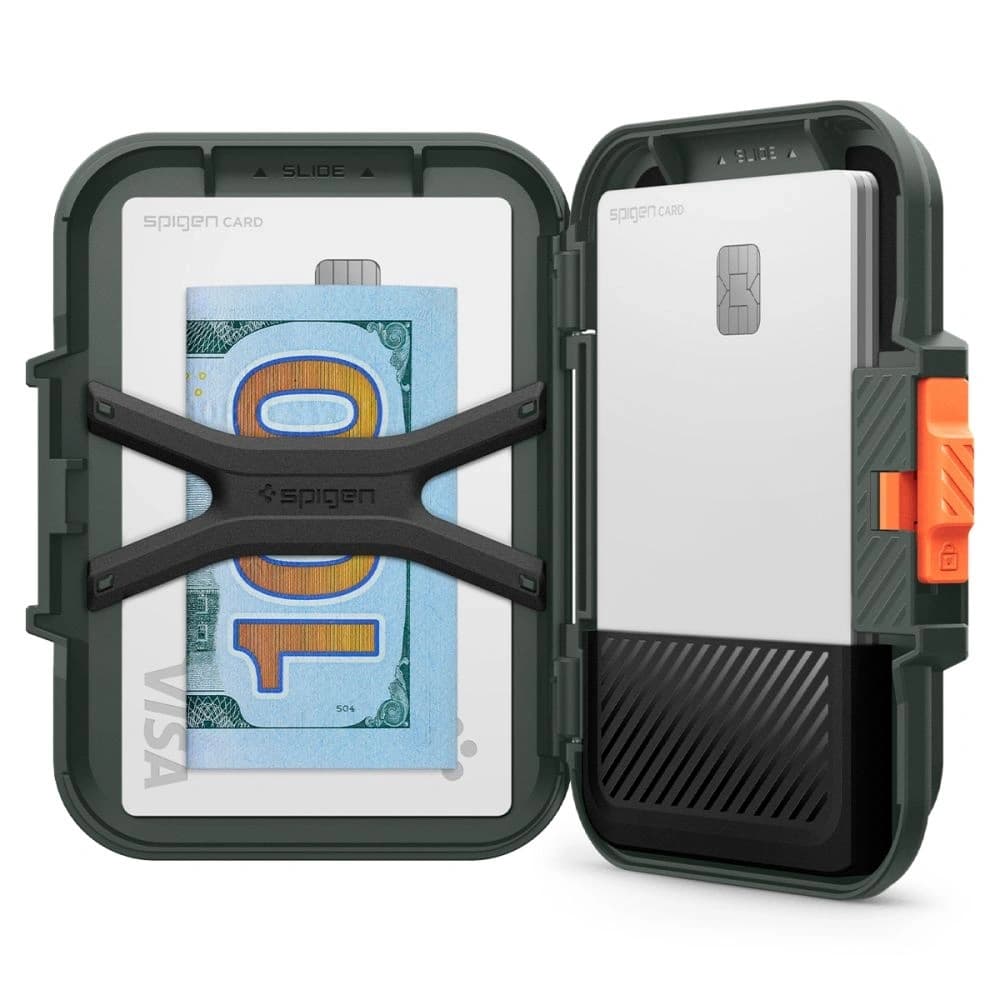 Uchwyt magnetyczny Spigen Lock Fit MagSafe Universal Magnetic Card Holder Military Green - 13