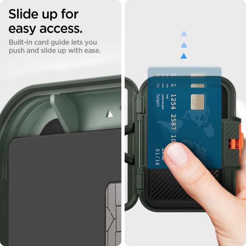 Uchwyt magnetyczny Spigen Lock Fit MagSafe Universal Magnetic Card Holder Military Green - 16