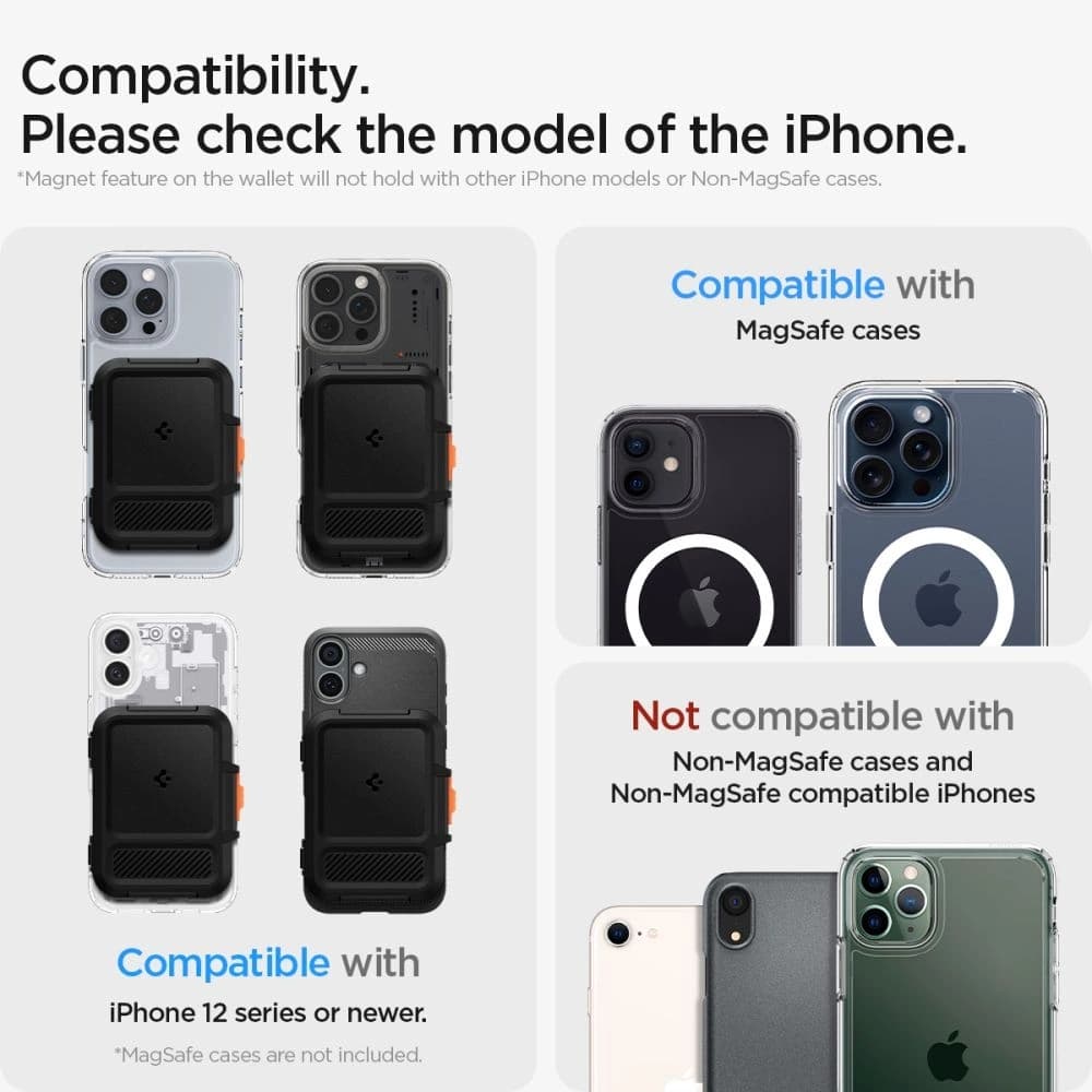 Uchwyt magnetyczny Spigen Lock Fit MagSafe Universal Magnetic Card Holder Black - 16