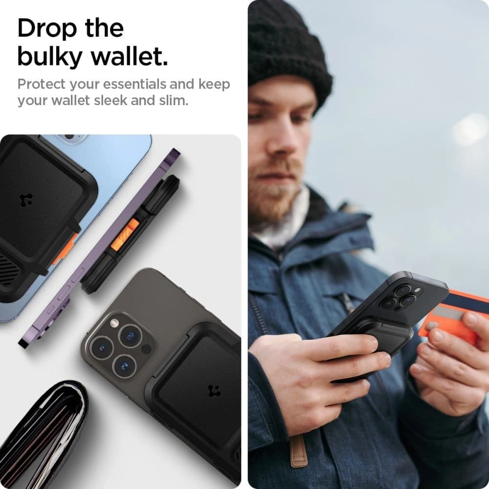 Uchwyt magnetyczny Spigen Lock Fit MagSafe Universal Magnetic Card Holder Black - 20