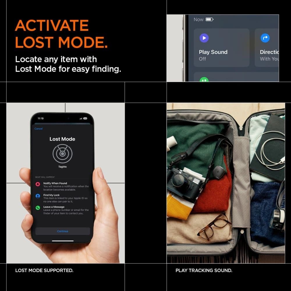 Spigen Tagme Bluetooth-Tracker Schwarz - 11