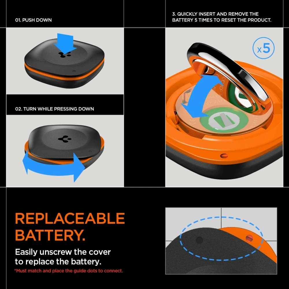 Spigen Tagme Bluetooth-Tracker Schwarz - 14