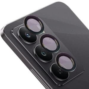 Bizon Glass Snap Lens for Realme C75 black frame