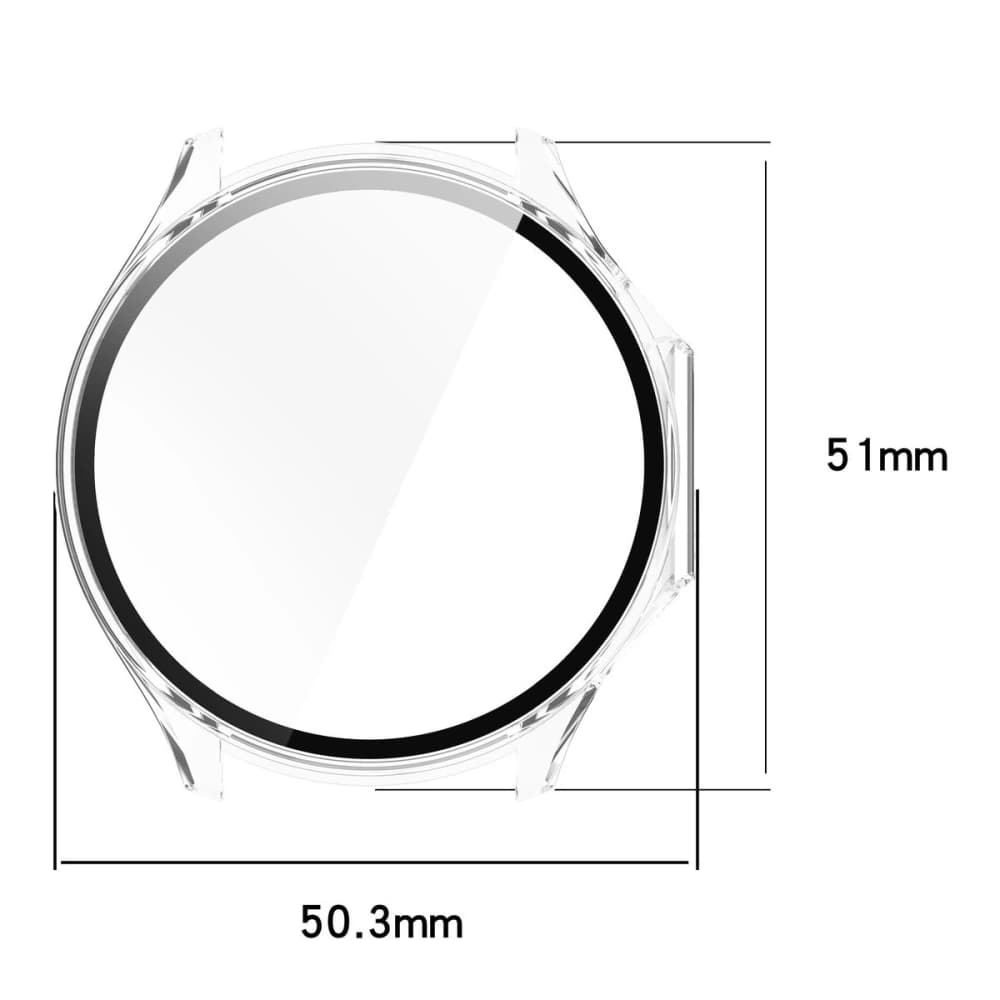 Etui mit Glas für die Uhr Bizon Case+Glass Watch für OnePlus Watch 3 / Oppo Watch X2 transparent - 2