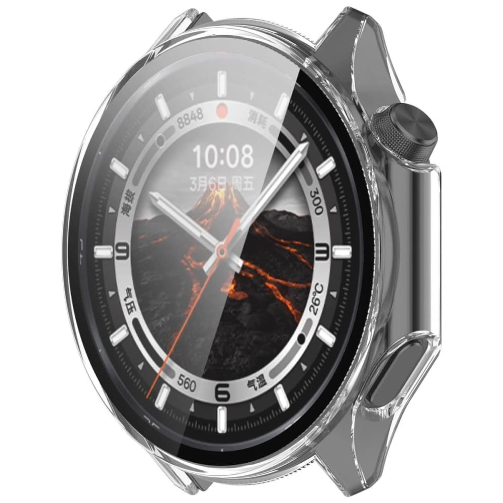 Etui mit Glas für die Uhr Bizon Case+Glass Watch für OnePlus Watch 3 / Oppo Watch X2 transparent - 5