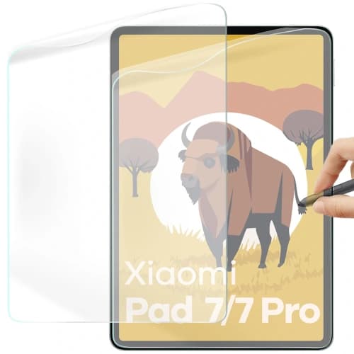 Folie, die Papier imitieren, Bizon Film Tab Papirus für Xiaomi Pad 8 / 8 Pro / 7 / 7 Pro [2 PACK]