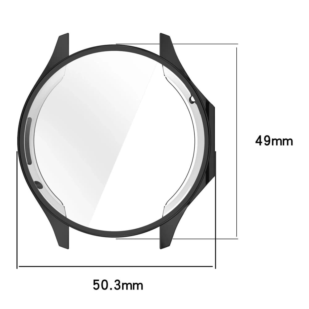 Bizon Case Watch Felipe mit Bildschirmabdeckung für OnePlus Watch 3 / Oppo Watch X2 schwarz - 2