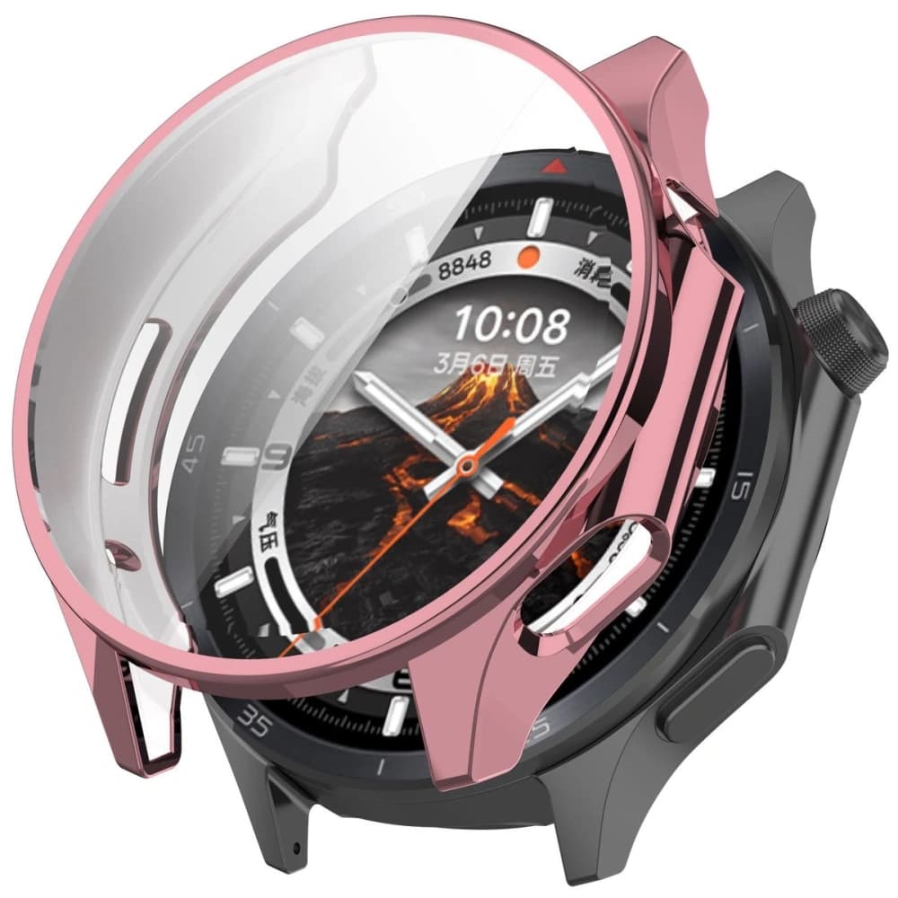 Bizon Case Watch Felipe with screen protector for OnePlus Watch 3 / Oppo Watch X2 pink - 7