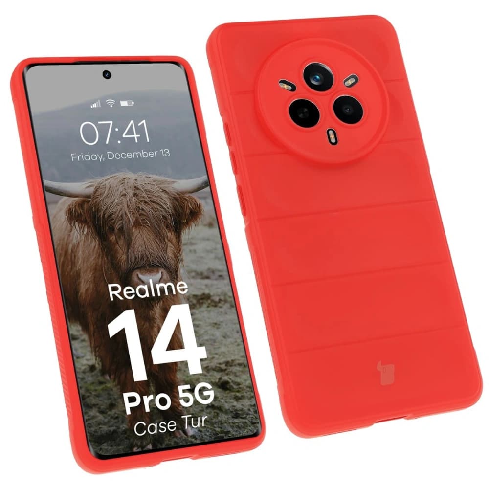 Panzerhülle Bizon Case Tur für Realme 14 Pro 5G rot - 1