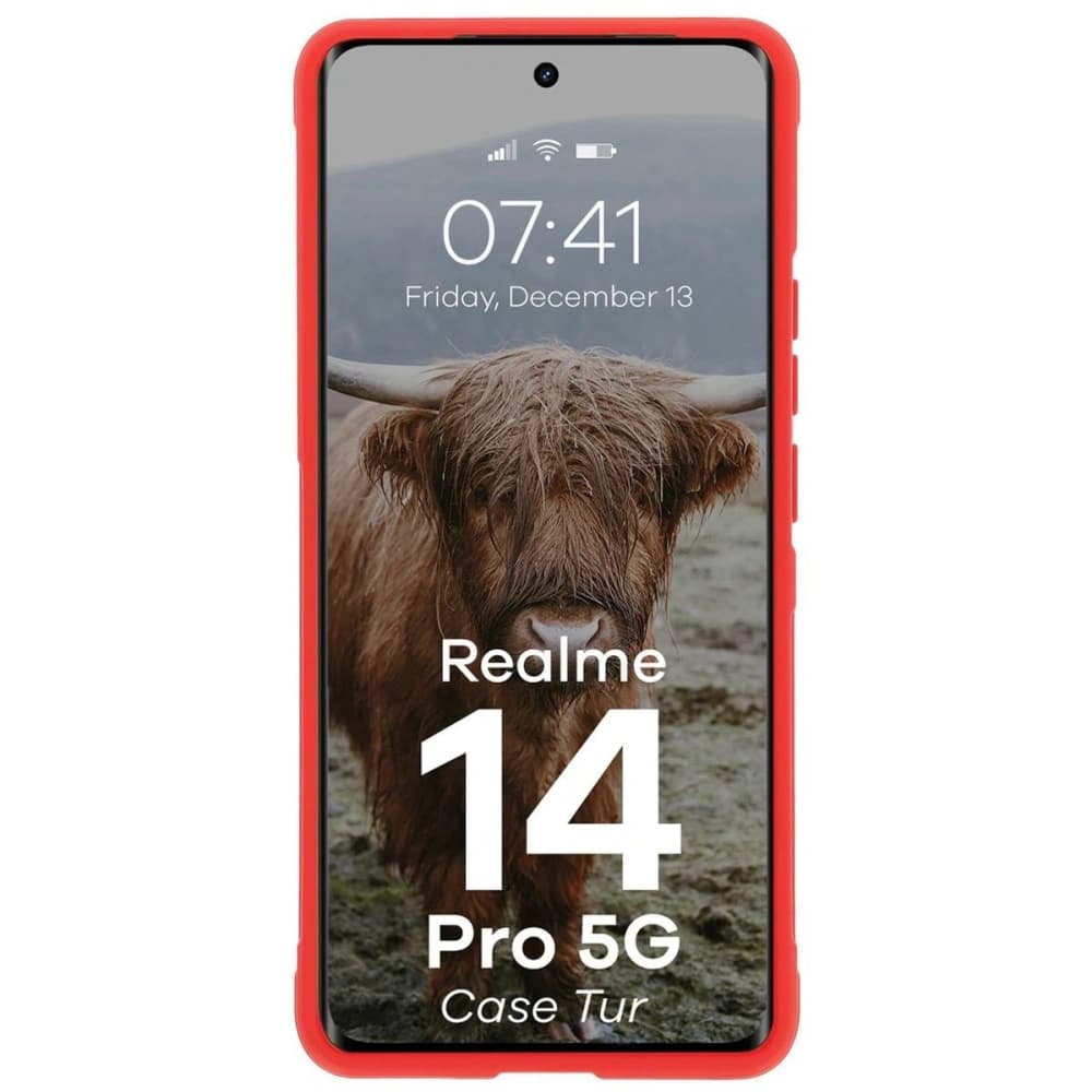 Panzerhülle Bizon Case Tur für Realme 14 Pro 5G rot - 5