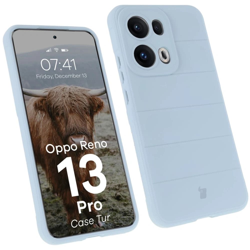 Panzerhülle Bizon Case Tur für Oppo Reno13 Pro hellblau - 1
