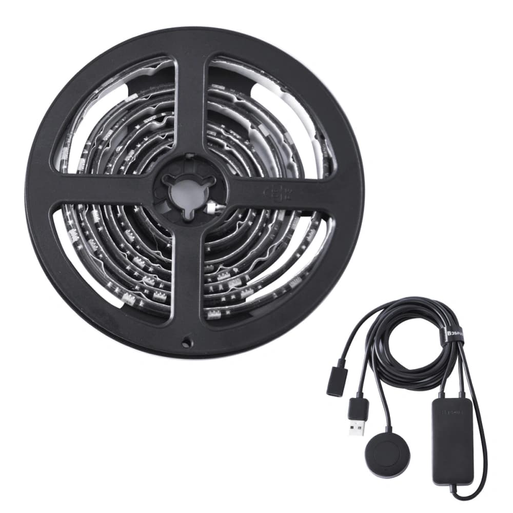 Baseus Selbstklebender LED-Streifen GAMO mit Fernbedienung, RGB, 5W, 1,5m - 1