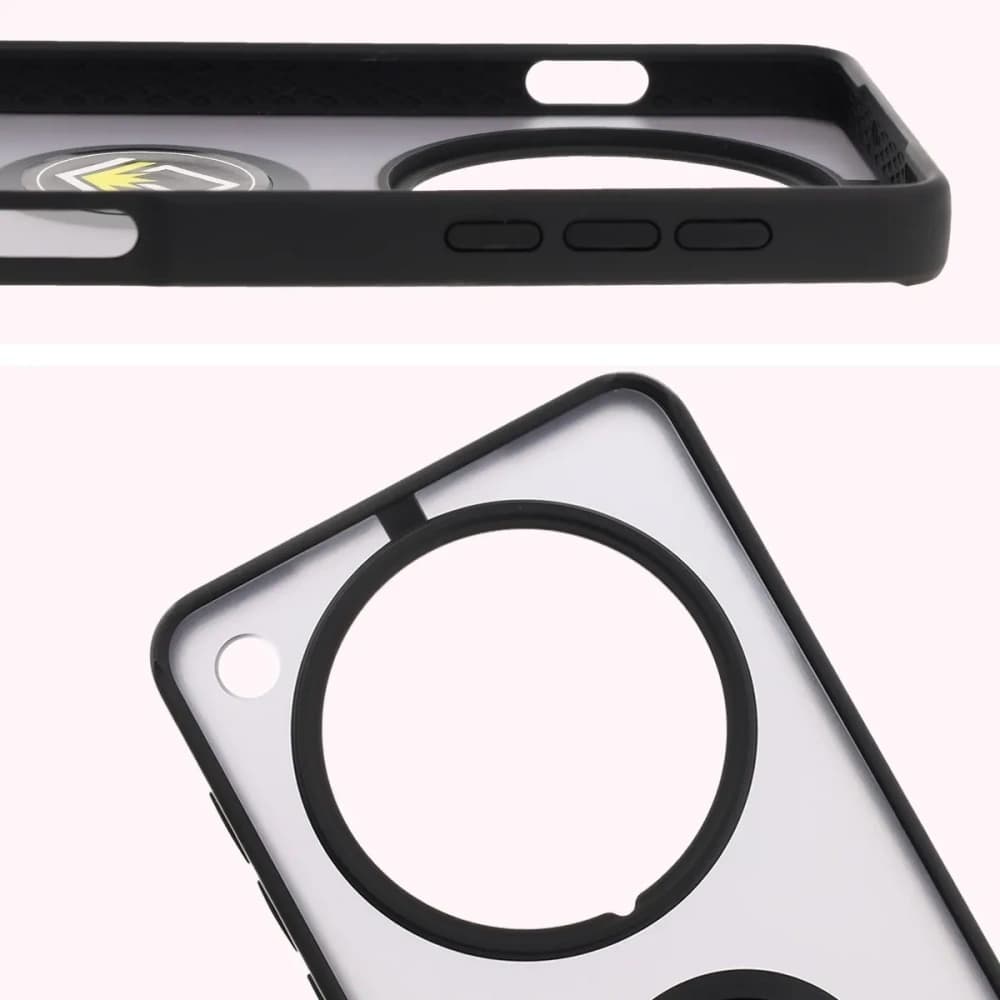 Bizon Case Hybrid Ring Oppo Find X8 Pro smoky with a black frame - 2