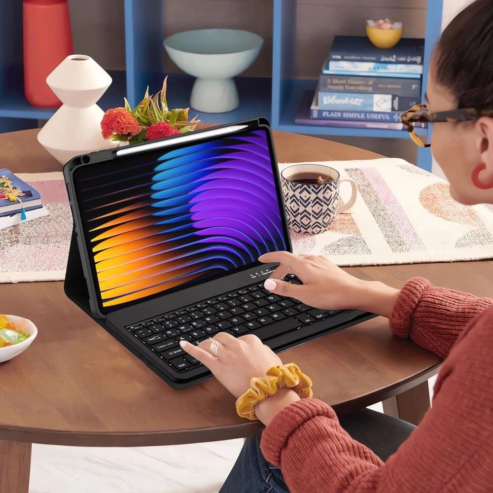 Etui mit Tastatur Tech-Protect SmartCase Pen + Keyboard Xiaomi Pad 8 / 8 Pro / 7 / 7 Pro Schwarz - 8