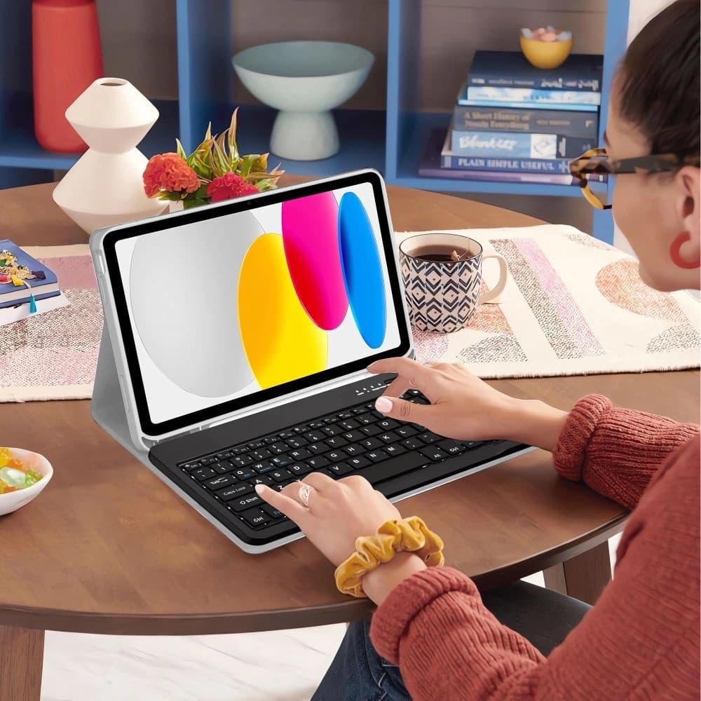 Etui z klawiaturą Tech-Protect SmartCase Pen + Keyboard Apple iPad Air 10.9 2022 (5. generacji) / iPad Air 11 2025 (7. generacji) Grey - 8