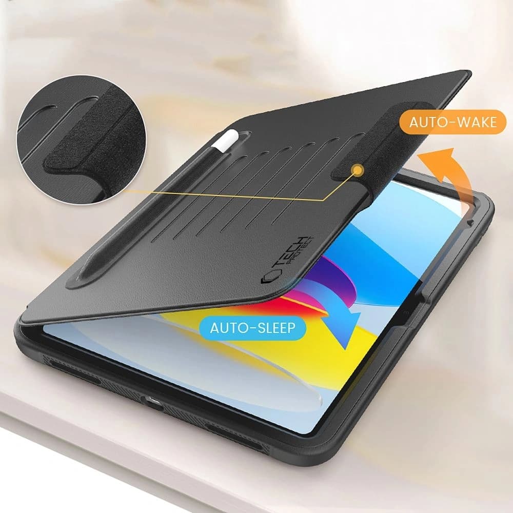 Etui z klawiaturą Tech-Protect SmartCase Pen Armor Apple iPad Air 10.9 2022 (5. generacji) / iPad Air 11 2025 (7. generacji) Black - 4