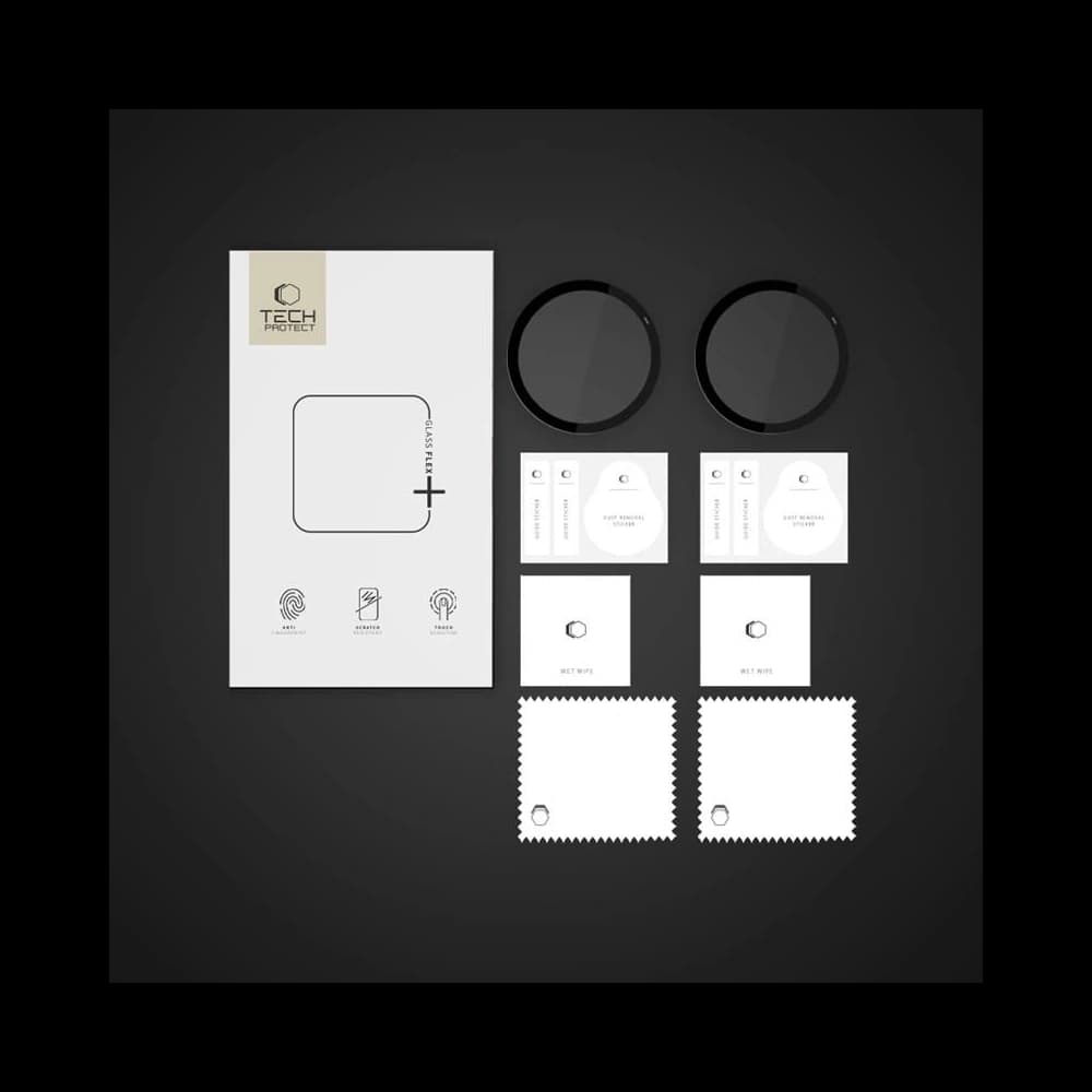 Hybridglas Tech-Protect Glass Flex+ Garmin Vivoactive 6 Schwarz [2 PACK] - 3