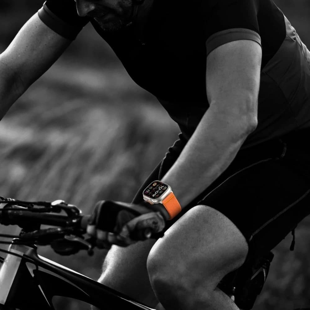 Pasek Tech-Protect Nylonverschluss Apple Watch 6 / 7 / 8 / 9 / 10 / SE / Ultra 1 / 2 44/45/46/49mm Orange - 6